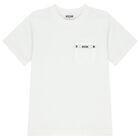 Boys White Logo T-Shirt, 1, hi-res