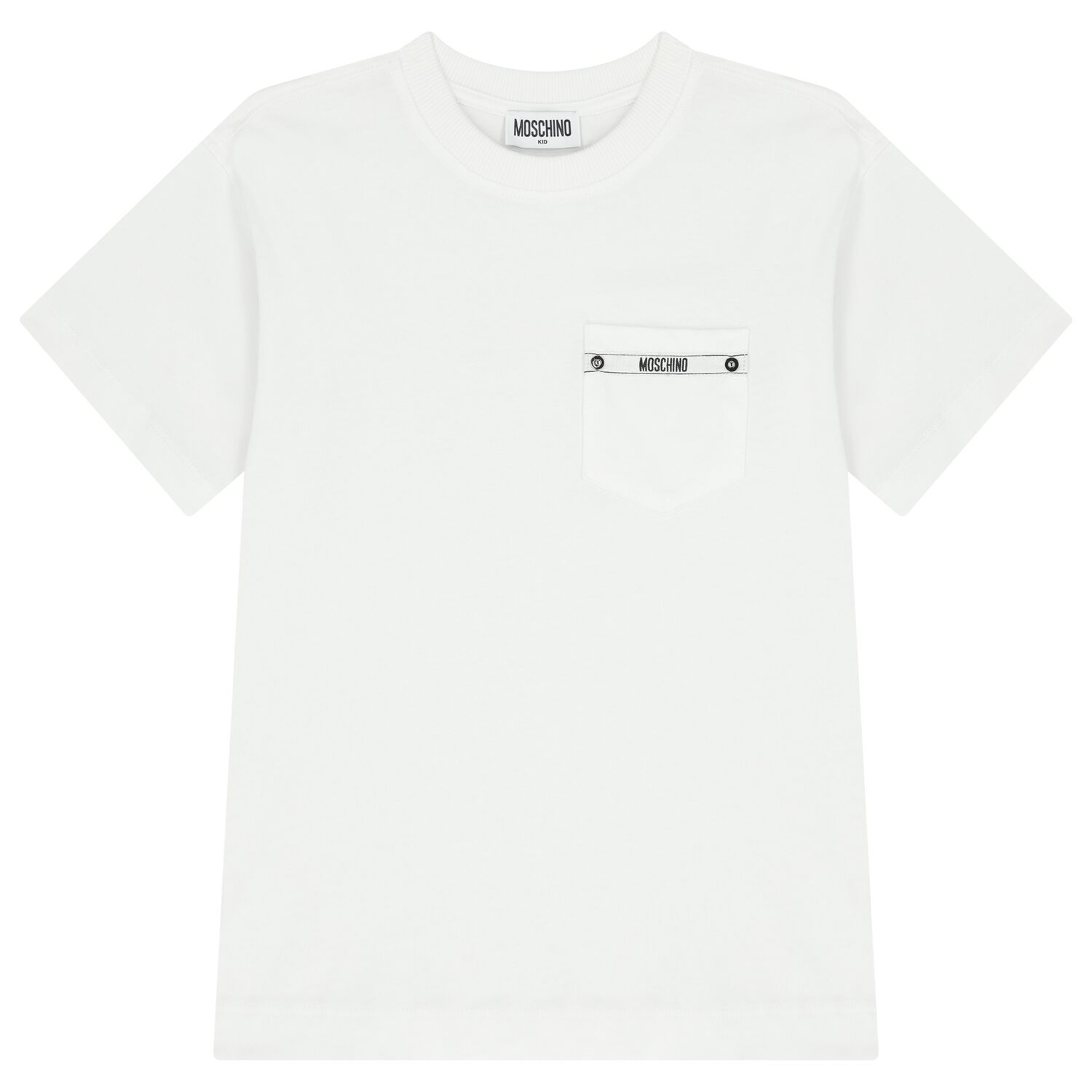 Boys White Logo T-Shirt, 1, hi-res