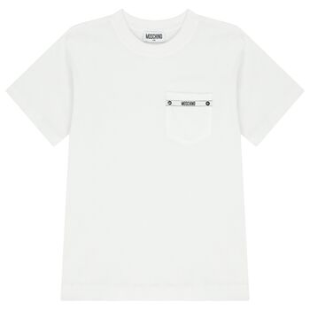 Boys White Logo T-Shirt