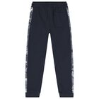 Boys Navy Blue & Blue Tracksuit Set (3 Piece), 1, hi-res