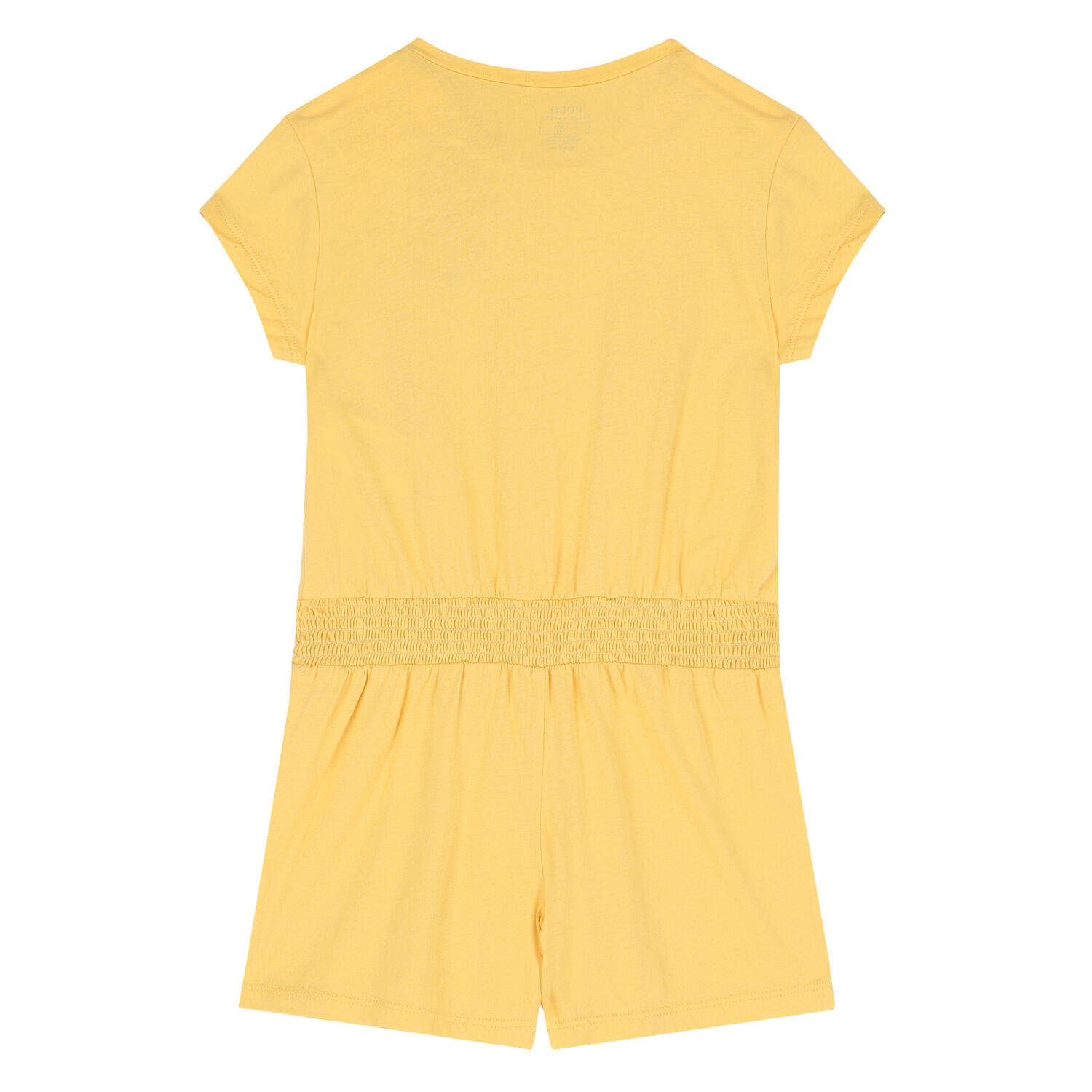 Girls Yellow Logo Playsuit, 1, hi-res image number null