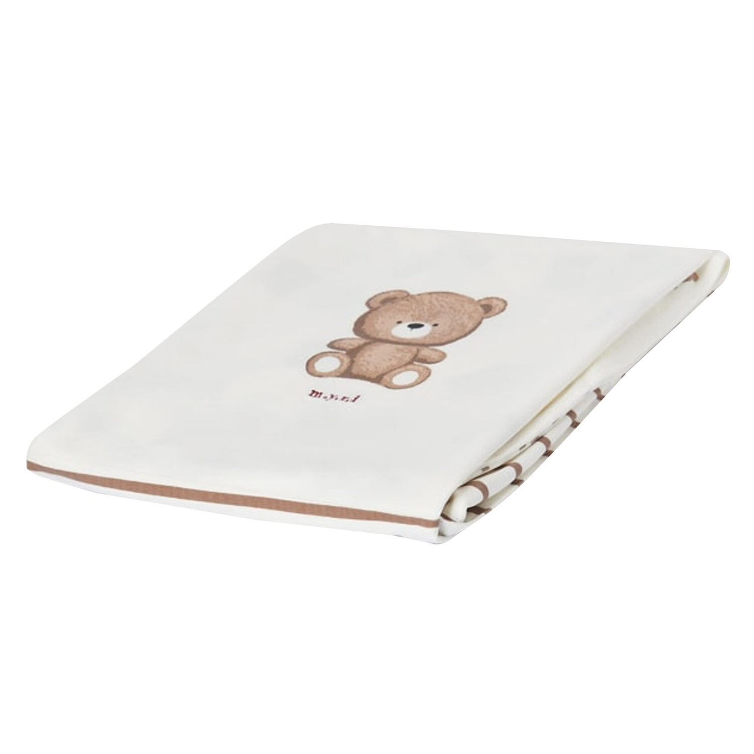 Ivory & Beige Teddy Baby Blanket, 1, hi-res