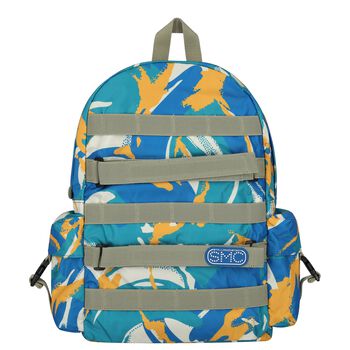 Boys Blue & Yellow Abstract Backpack
