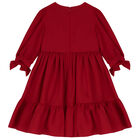 Girls Red Chiffon Dress, 1, hi-res