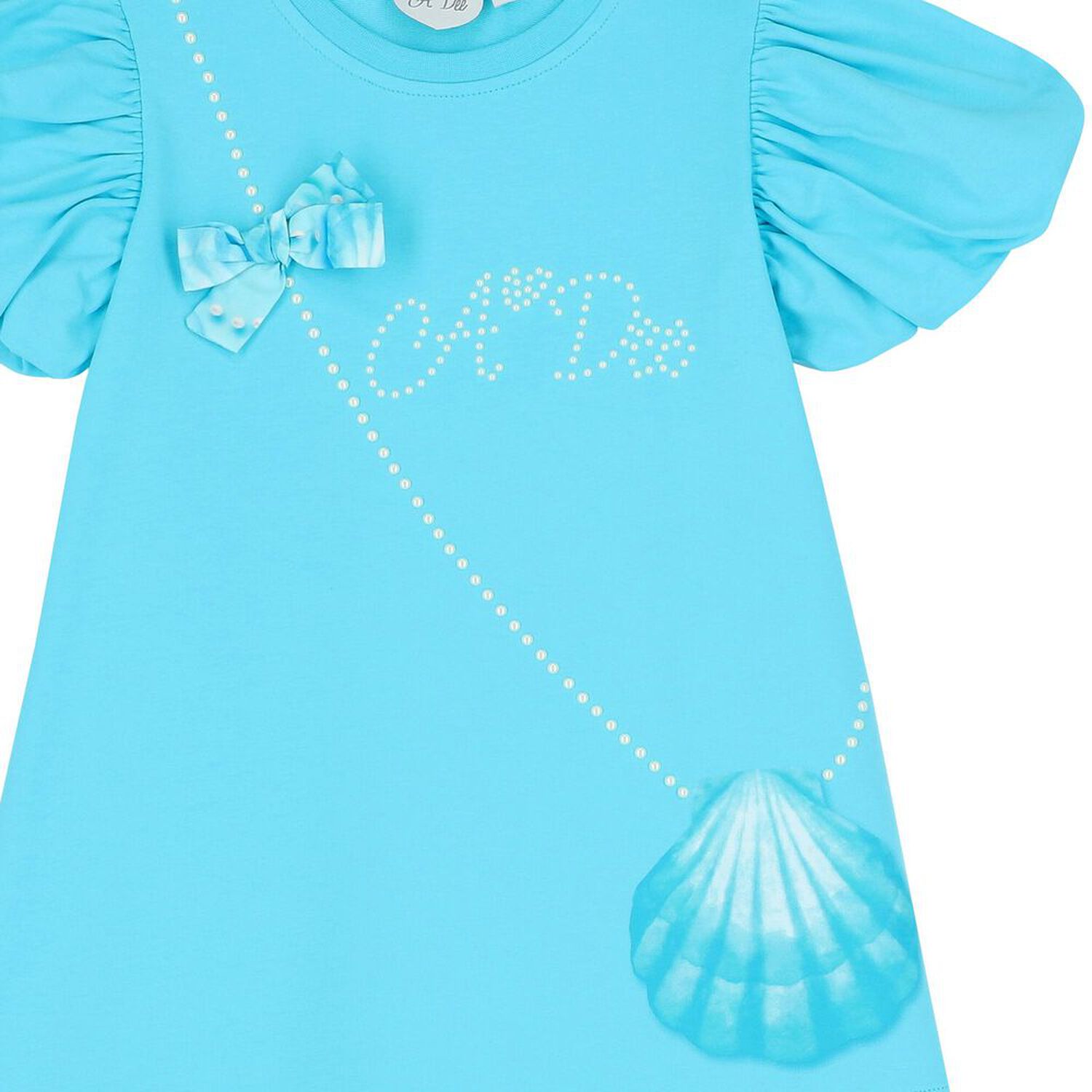 GIrls Blue Logo Bag Dress, 1, hi-res