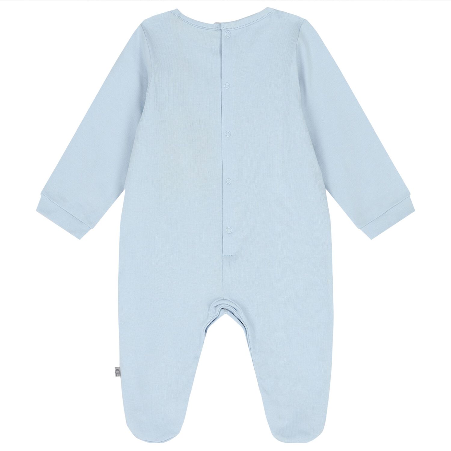 Baby Boys Blue Logo Babygrow, 2, hi-res