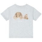 Grey Teddy Bear Logo T-Shirt, 1, hi-res