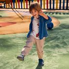 Younger Boys Beige Cargo Joggers, 2, hi-res