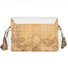 White & Beige Geo Map Baby Changing Bag, 1, hi-res