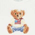 Baby Boys White Polo Bear T-Shirt, 1, hi-res