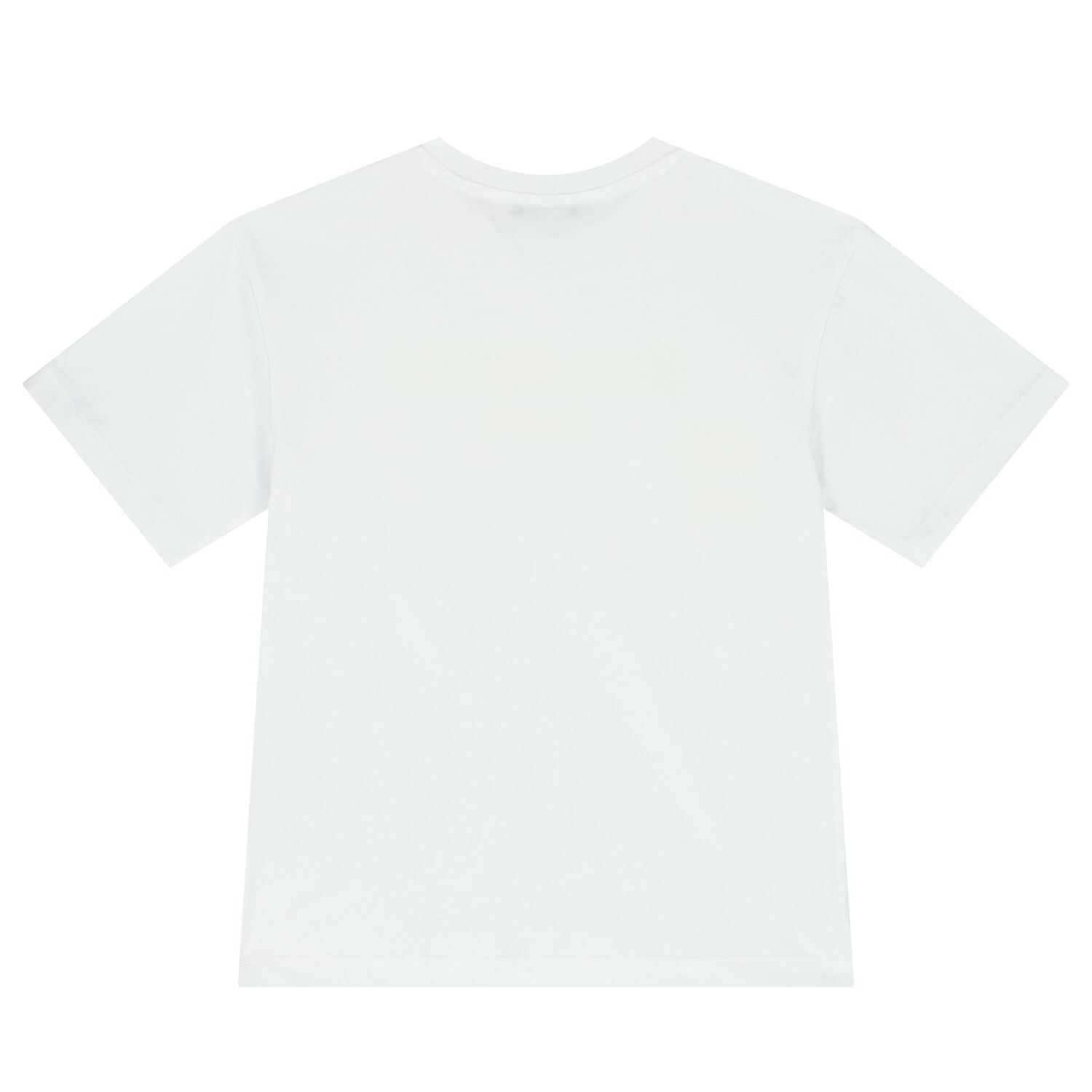 Boys White & Neon Yellow Logo T-Shirt, 1, hi-res