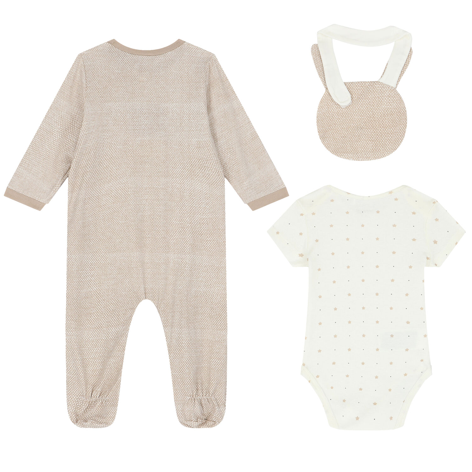 Ivory Babygrow, Bodysuit & Bib Set (3 Piece), 2, hi-res image number null