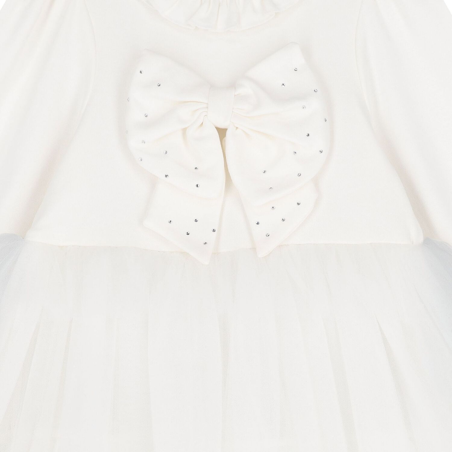 Girls Ivory Tulle Dress Set, 2, hi-res