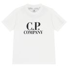 Boys White Logo T-Shirt , 1, hi-res