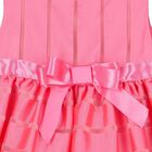 Younger Girls Pink Satin & Organza Dress, 2, hi-res
