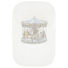 Baby Boys White & Blue Carousel Fitted Sheet, 1, hi-res