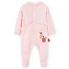 Baby Girls Pink Bunny Babygrow, 1, hi-res
