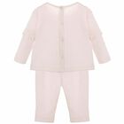 Baby Girls Pink Trousers Set, 1, hi-res