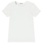 Boys White Logo T-Shirts ( 2 Pack ) , 2, hi-res