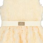 Girls Ivory 3D Flower Dress, 1, hi-res