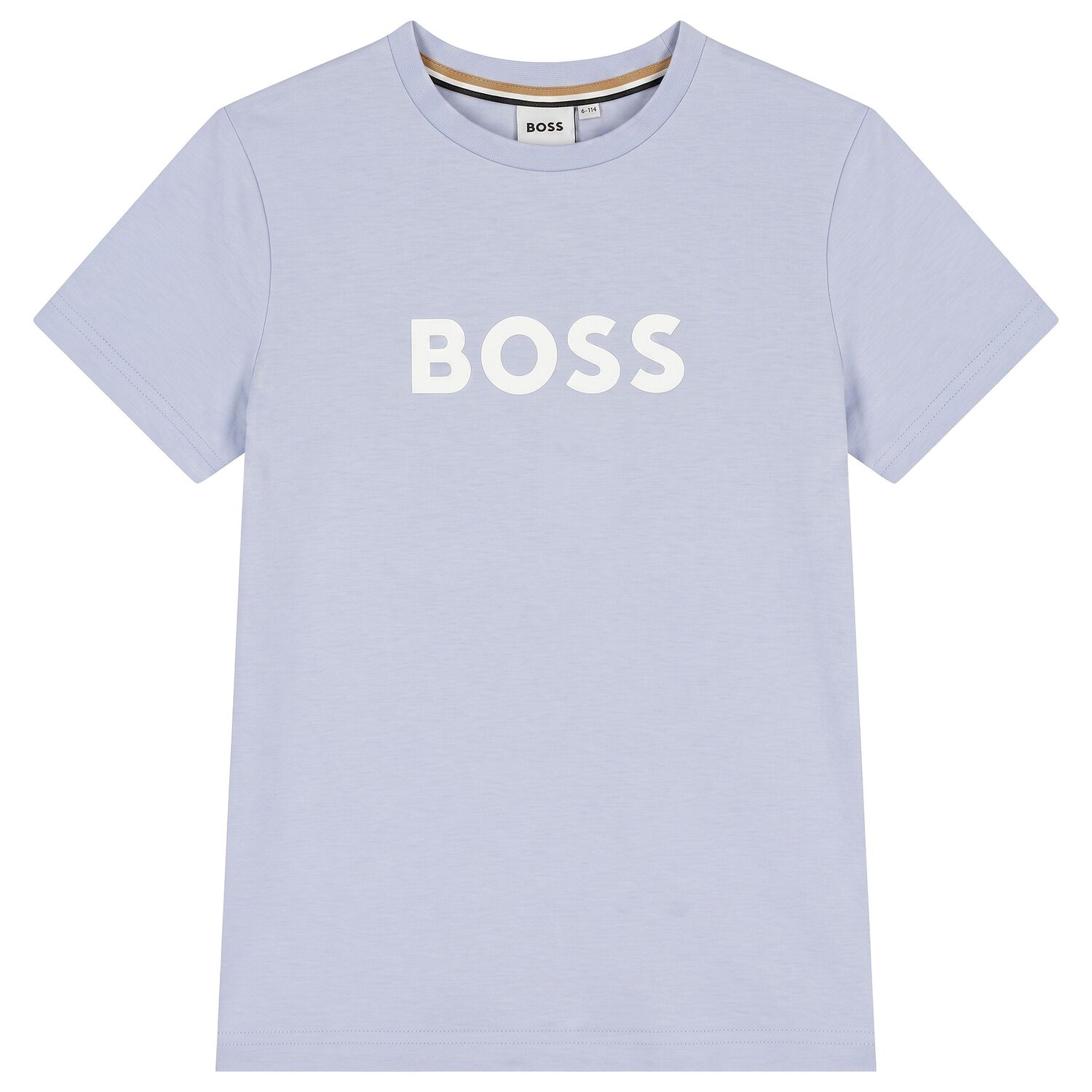 Boys Mini Me Blue Logo T-Shirt, 2, hi-res