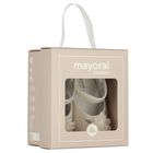 Baby Girls Ivory Flower Pre Walker Shoes, 1, hi-res