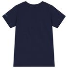 Boys Navy Blue Logo T-Shirt, 1, hi-res