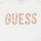 Girls White Cotton Logo T-Shirt, 1, hi-res