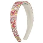 Girls Ivory & Pink Headband, 2, hi-res