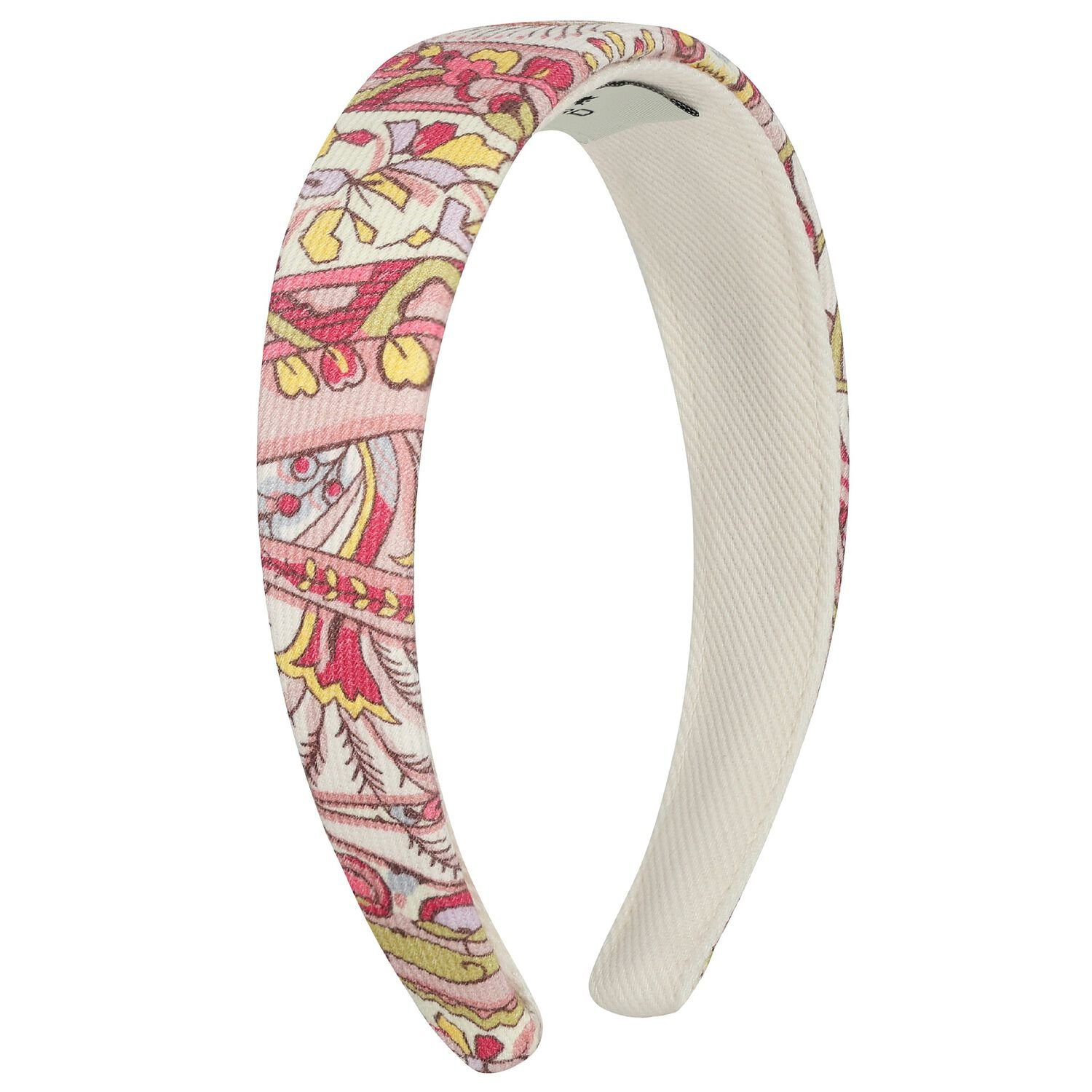 Girls Ivory & Pink Headband, 2, hi-res