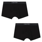 Boys Black Logo Boxer Shorts ( 2-Pack ), 1, hi-res