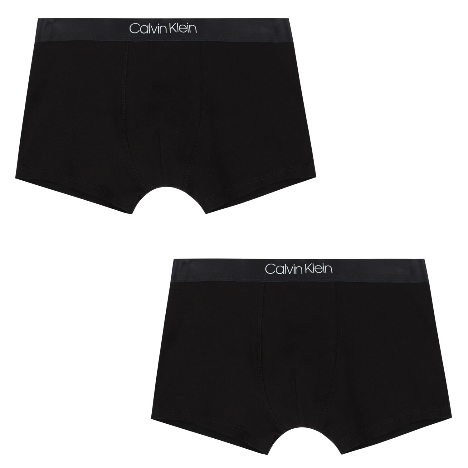 Boys Black Logo Boxer Shorts ( 2-Pack ), 1, hi-res