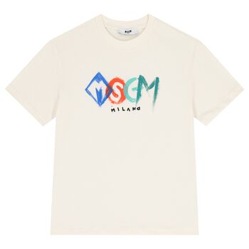 Boys Ivory Logo T-Shirt