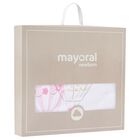 Baby Girls White & Yellow Hot Air Balloon Blanket, 1, hi-res