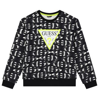 Boys Black Logo Sweatshirt