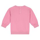 Younger Girls Pink Bag Sweatshirt, 1, hi-res