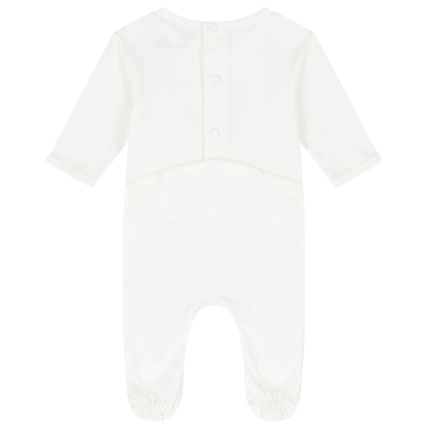 White & Navy Boke Flower Babygrows ( 2 Pack ), 1, hi-res