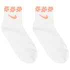 Girls White & Pink Logo Socks ( 6-Pack ), 1, hi-res