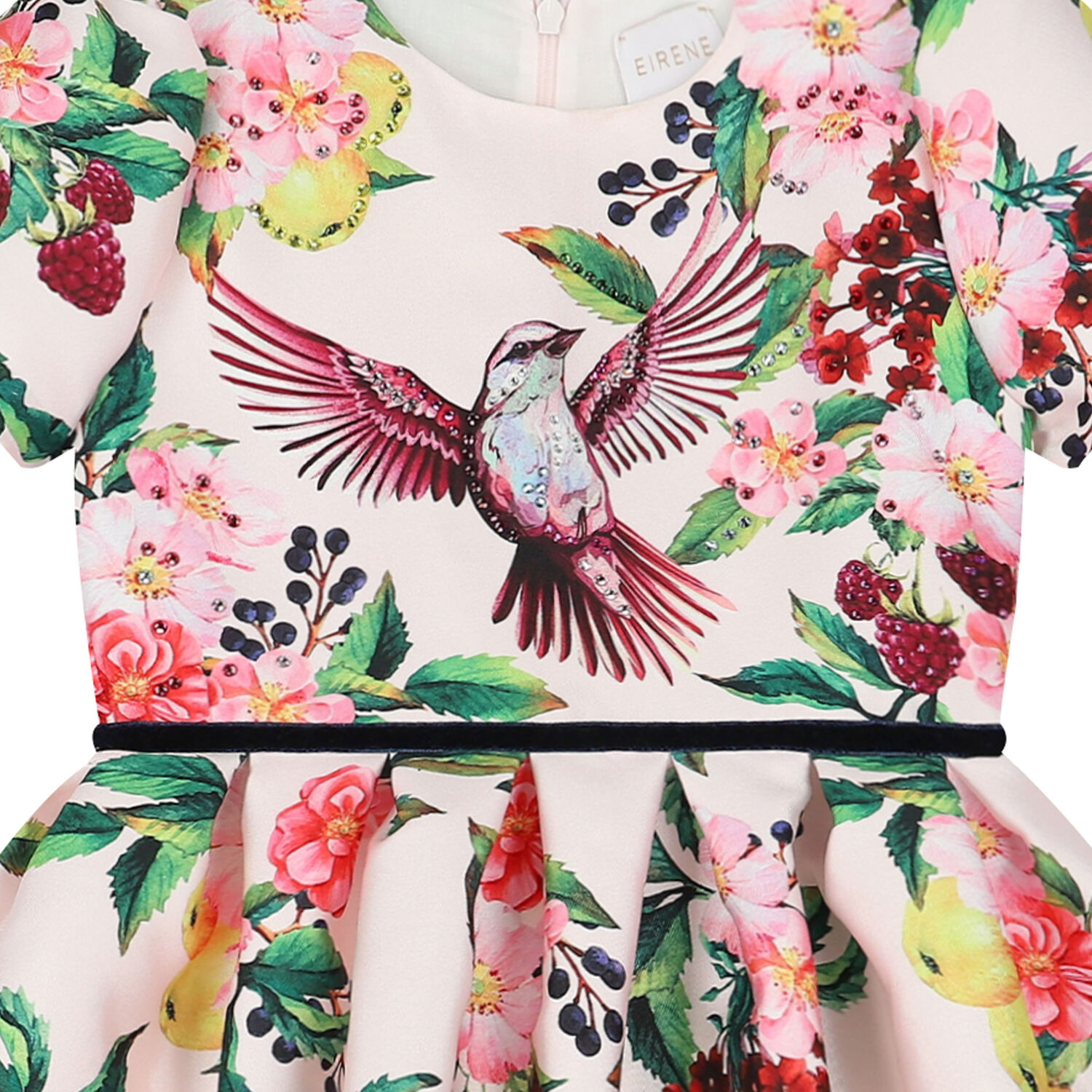 Girls Pink Satin Special Occasion Dress, 1, hi-res