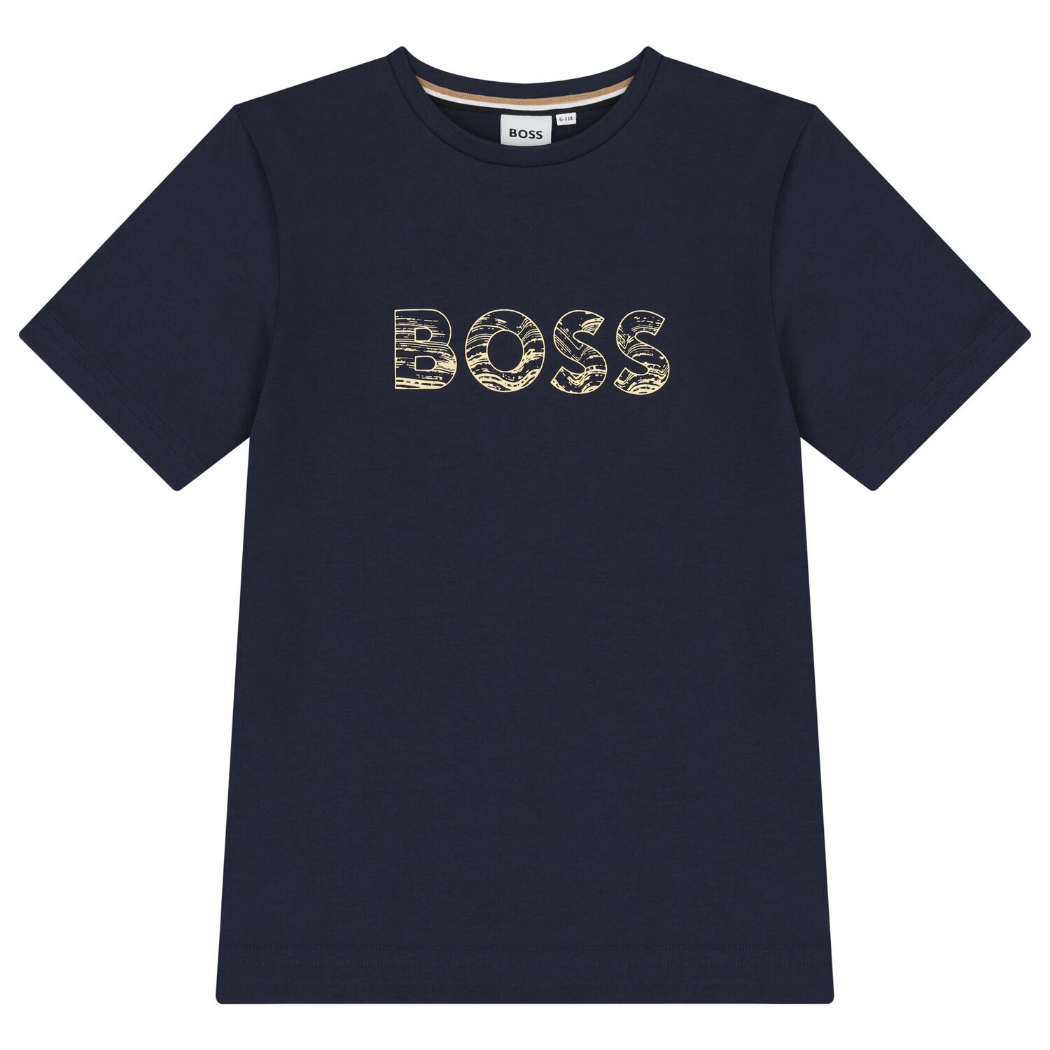 Boys Navy Blue Logo T-Shirt, 4, hi-res