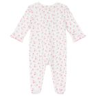 Baby Girls Pink Rosy Roses Babygrow, 1, hi-res