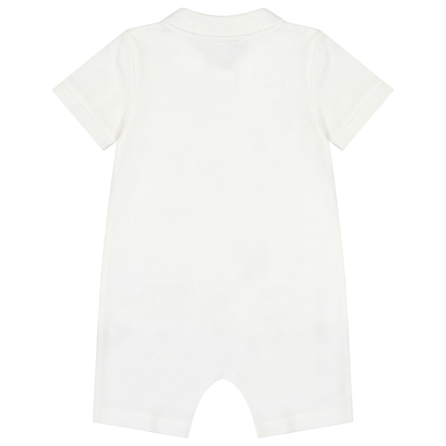 Baby Boys White Logo Romper, 1, hi-res