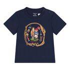 Baby Boys Navy Blue Polo Bear T-Shirt, 1, hi-res