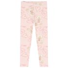 Girls White & Pink Logo leggings Set , 1, hi-res