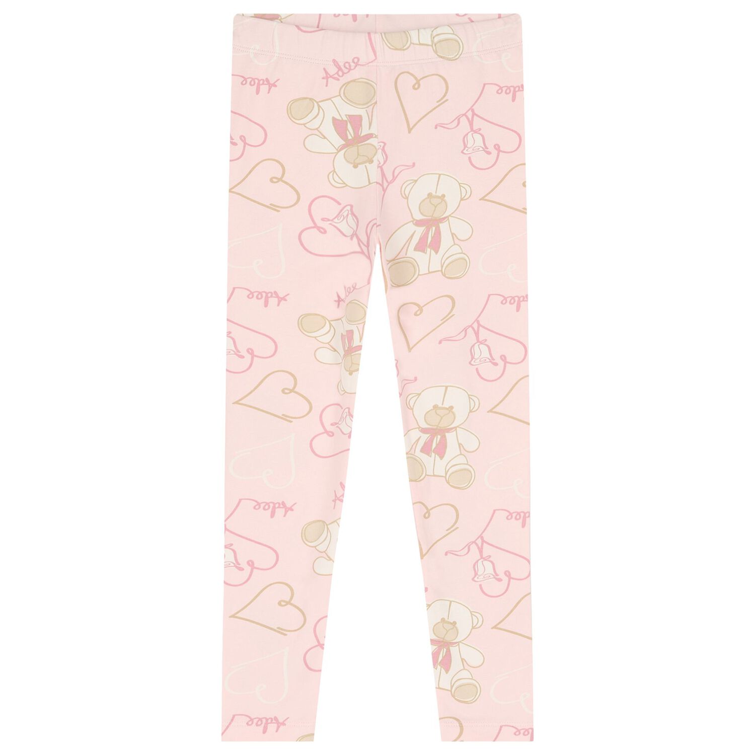 Girls White & Pink Logo leggings Set , 1, hi-res image number null