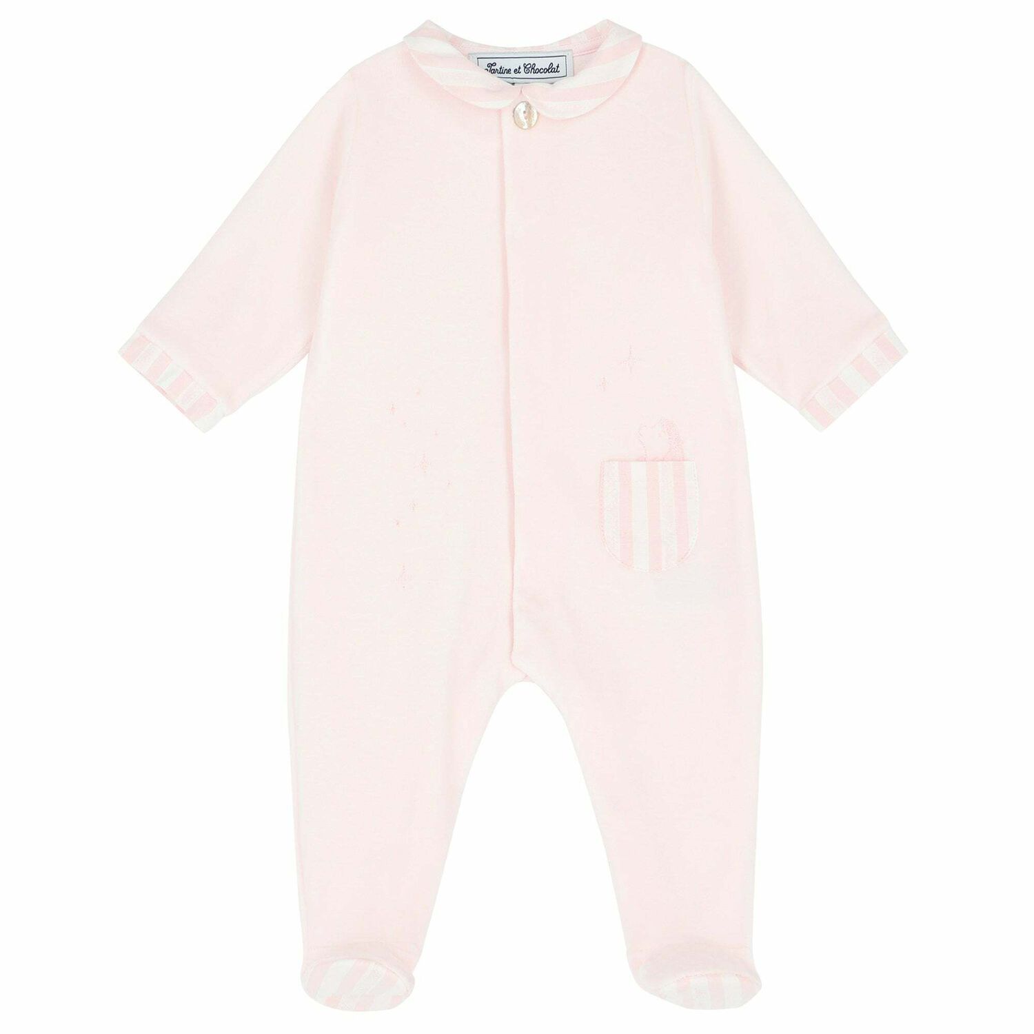 Baby Girls Pink Babygrow, 1, hi-res image number null