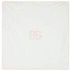 Baby Girls Pink & Ivory Logo Blanket, 1, hi-res