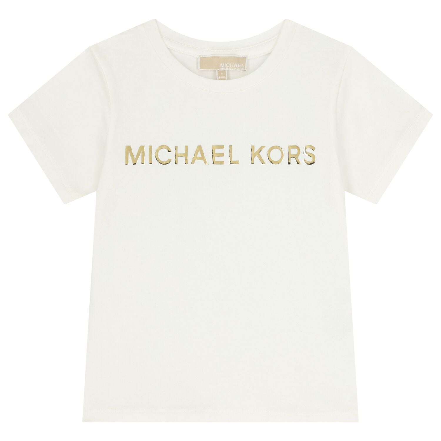 Girls White Logo T-Shirt, 2, hi-res
