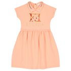 Girls Pink Logo Dress, 2, hi-res