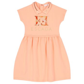 Girls Pink Logo Dress
